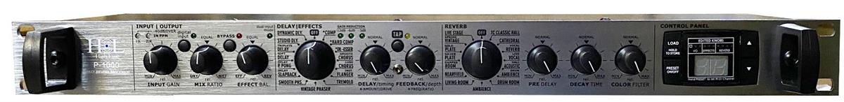 El Procesador de efectos Delay / Reverb ofrece un alto rendimiento para una mayor expansión de efectos para la Voz, Coros, Teclado y Guitarra.

Los efectos se pueden hacer DUAL o en SERIE.