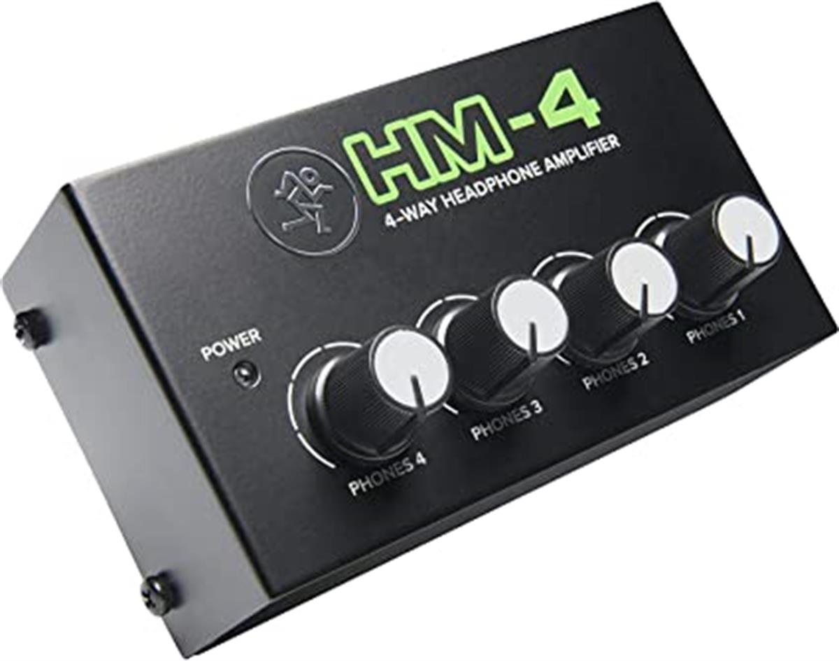 Mackie HM Series - Amplificador de auriculares de 4 vías, accesorio mezclador de 1 canal x 4 auriculares (HM-4)