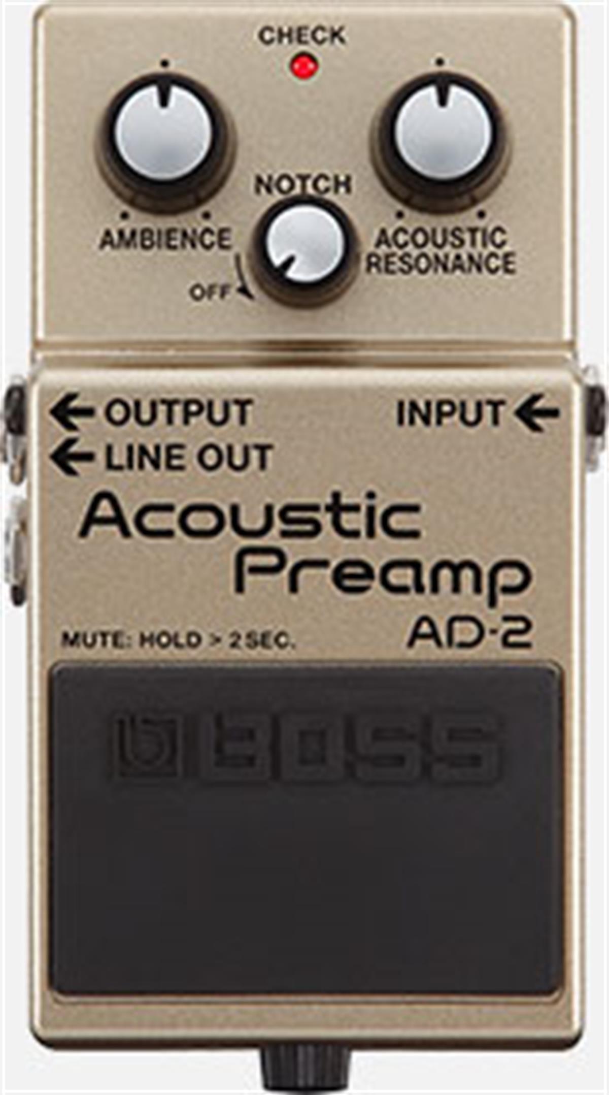 Pedal compacto  Preamplificador Acústico p/guitarra acustica y electrica