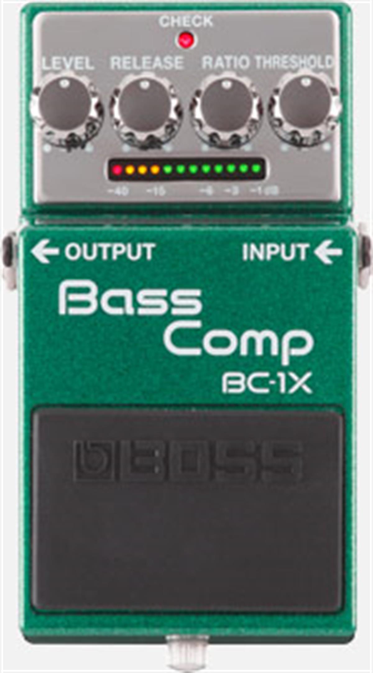 Pedal compacto  p/ bajo Bass Comp stompbox premium