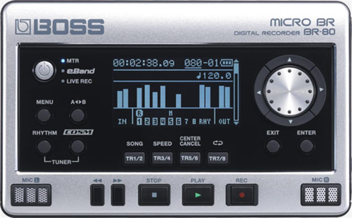 Grabador Digital de bolsillo de 8 tracks portátil para guitarristas