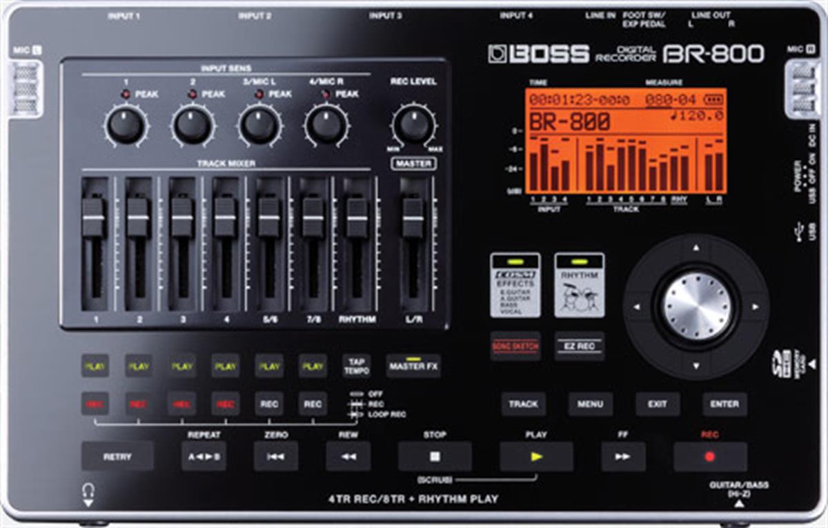 Grabador Digital Completo de 8 tracks con efectos para guitarristas
