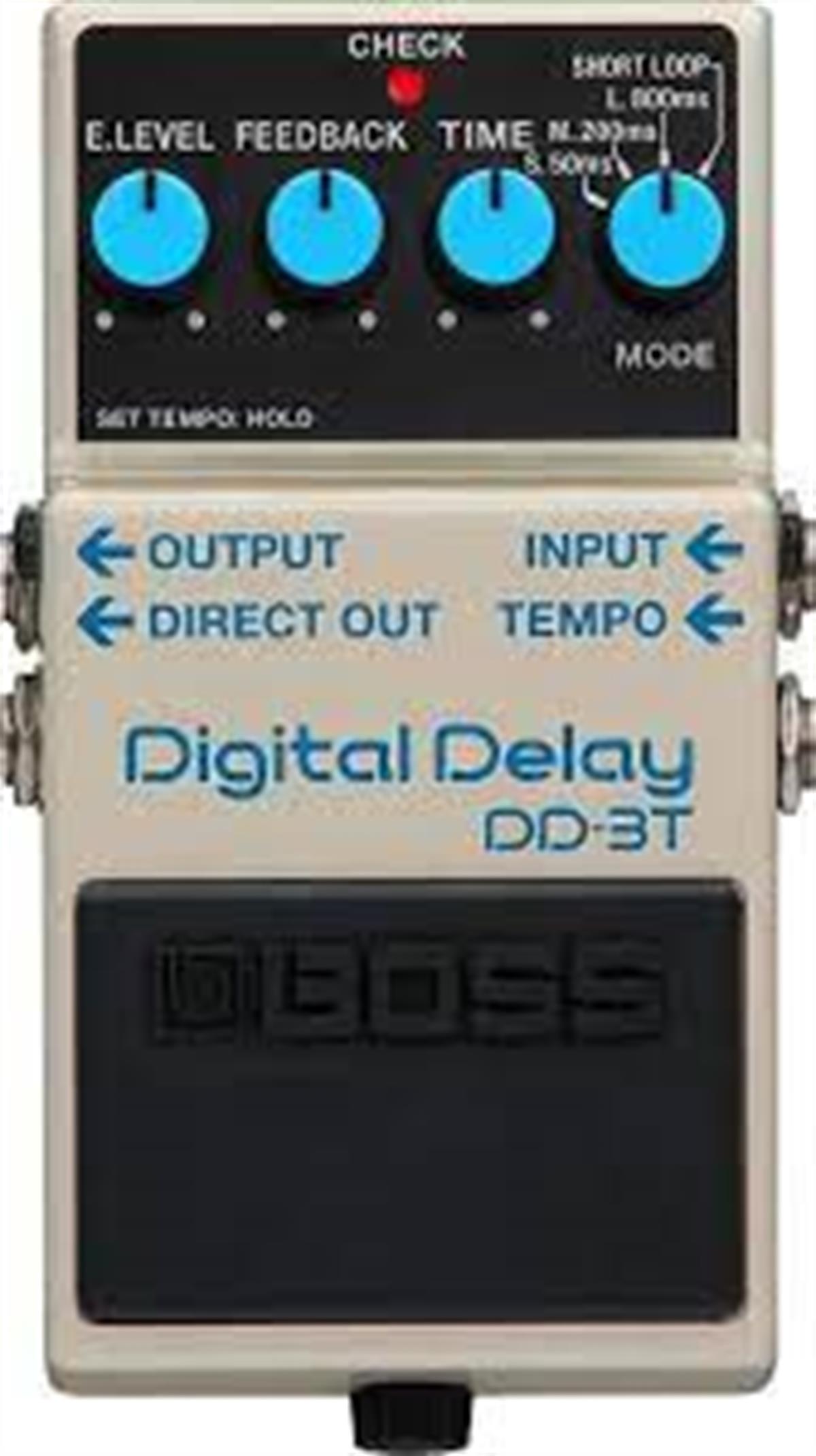 Pedal Compacto Digital Delay 3 con Tap Tempo y subdivisiones