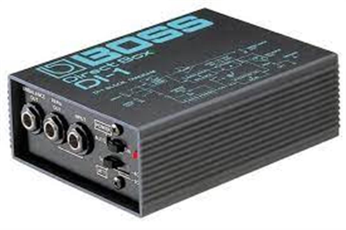 Caja Directa Boss para instrumento metal activo (9V Bateria y/o Power Fhantom