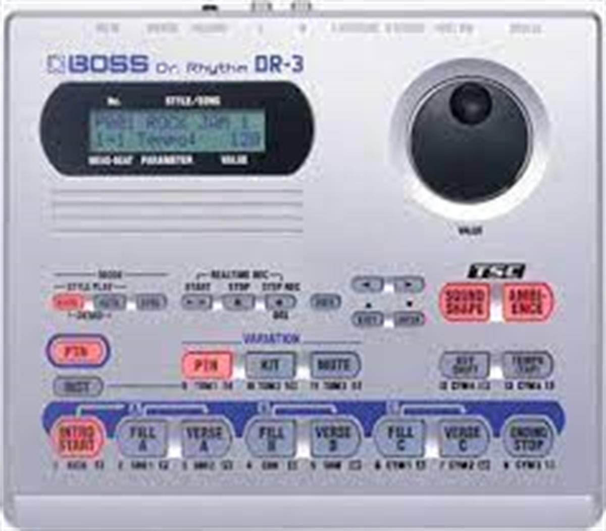Cámara de Ritmos "Dr Rhythm" Boss con pads sensibles a la velocidad