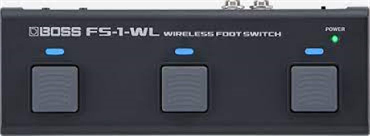 Footswitch inalámbrico c/Bluetooth, USB y TRS, programable, con 2 entradas para footswitch externo y una para pedal de expresión
