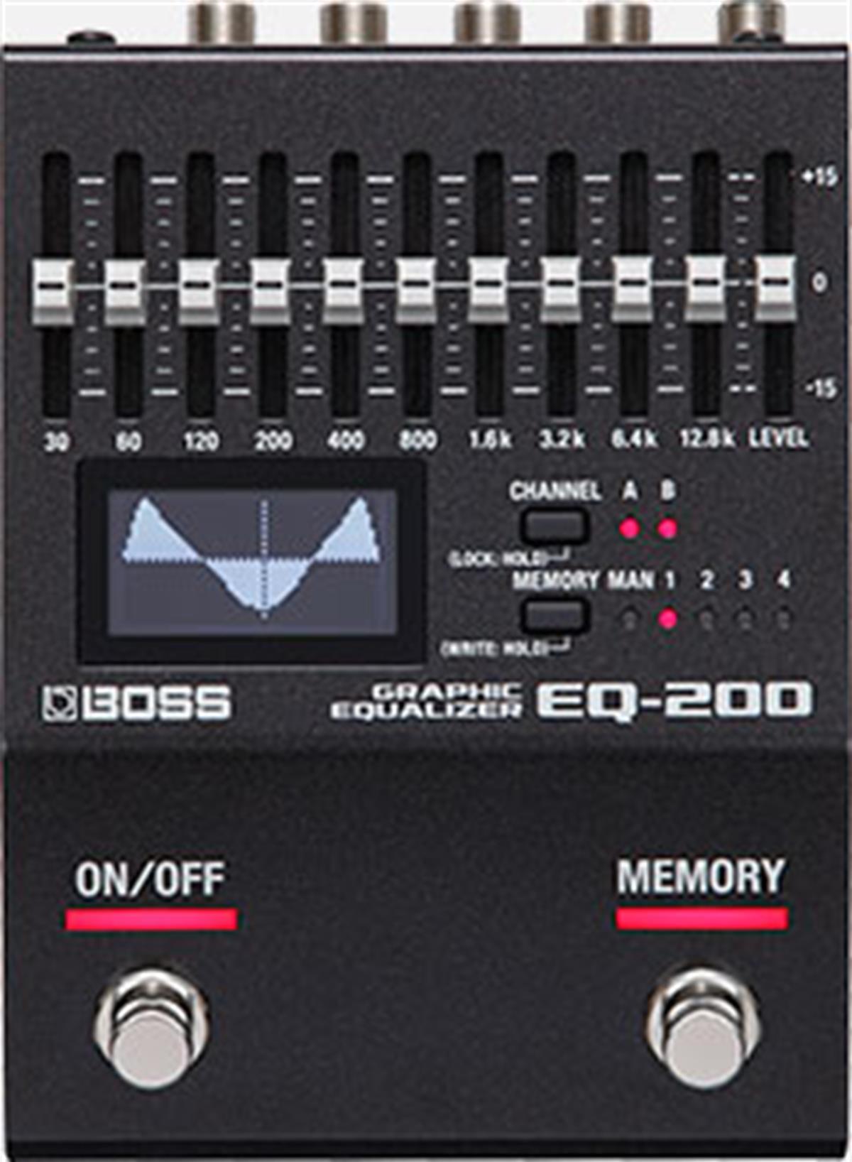 Pedal compacto Ecualizador Gráfico de 10 bandas, pantalla y 4 canales de memoria