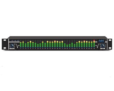
Ecualizador digital de 31 bandas por canal, 2 canales, 1 Unidad de Rack Con reductor de ruido integrado y funcion de compuerta, 10 Presets de usuario