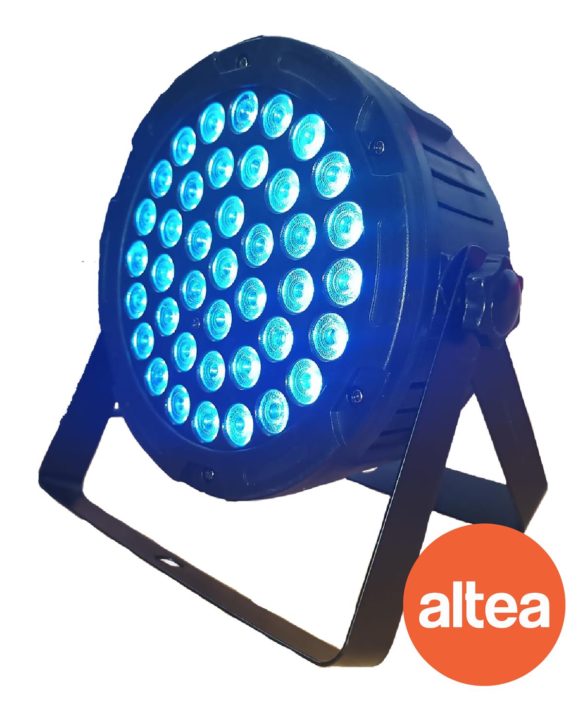 PARLED DE ALTA POTENCIA RGB 4 EN 1 FULL COLOR 40 LEDS X 3W 8 CANLES MODOS: DMX512, AUTOMÁTICO, AUDIORÍTMICO, MAESTRO/ESCLAVO