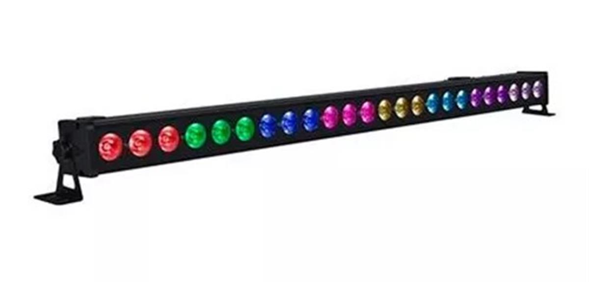 Barra LED
24 Leds de 5W
3 en 1 BEAM RGB
Ángulo BEAM: 40°
Leds de Alta Potencia
Efecto Multicolor
Funciones Variables / Dimmer / Flash
Material de Aluminio Negro
Modos: DMX512, Automático, Audiorítmico, Maestro/Esclavo