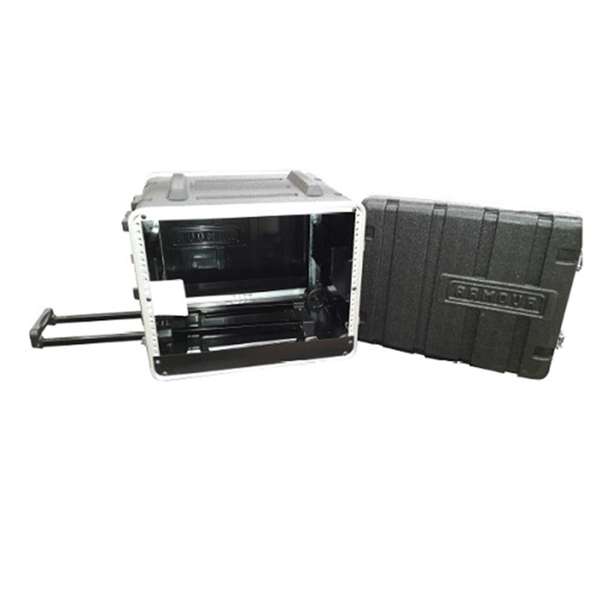 RACK DE 8 UNIDADES CON RUEDAS Y JALADERA.