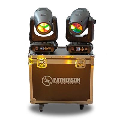 Par de cabezas móviles con case de 295 watts