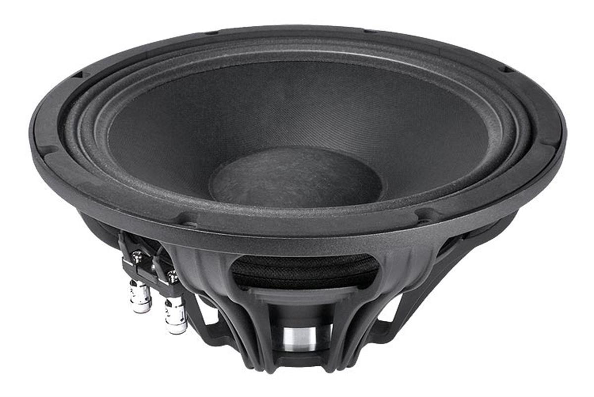BOCINA 12" CON IMPAN DE NEODIMIO. POTENCIA AES 500W. FRECUENCIAS DE 45 Hz A 4,000 Hz A 8 OHMS. 