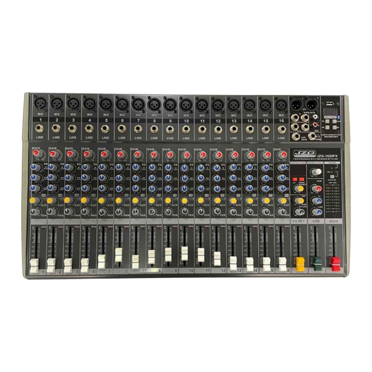 MEZCLADORA DE 16 CH XLR, BLUETOOTH INTERFACE