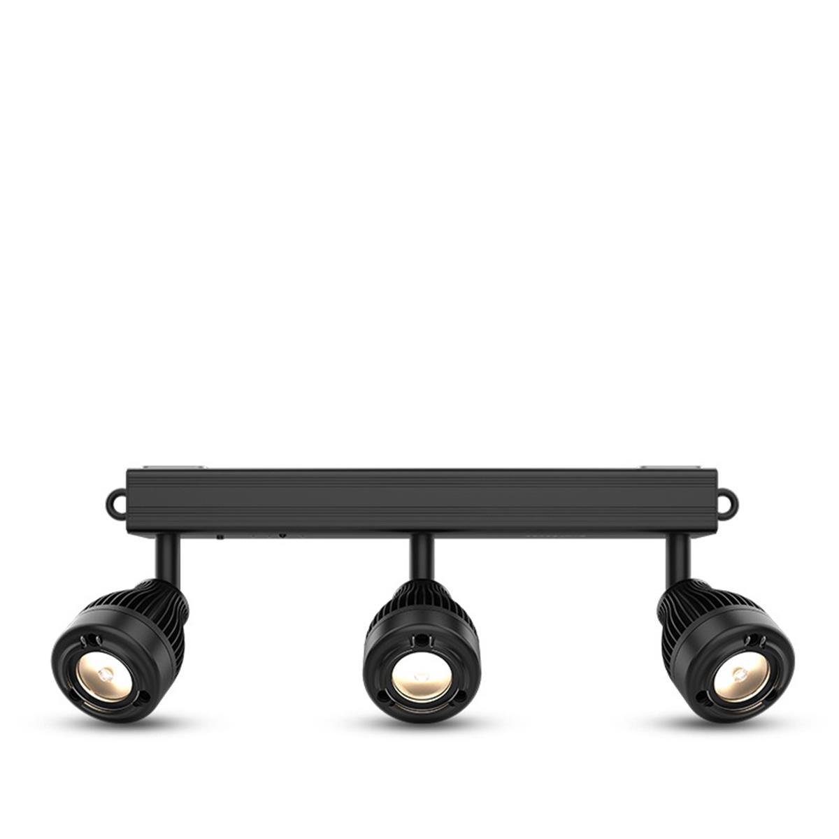 Lo destacado
Barra a batería con 3 pin spots independientes diseñados para acentuar cualquier cosa

La batería recargable permite colocar la luminaria en cualquier lugar

La base magnética se adhiere a la mayoría de las superficies metálicas, eliminando la necesidad de abrazaderas

Se monta de forma segura en el truss con las inserciones roscadas M10

Utilice el control remoto IRC-6 incluido para atenuar de forma inalámbrica los LED y apagar los indicadores de la batería

Incluye difusores de 10 ° y 25 ° para adaptarse a diferentes aplicaciones.