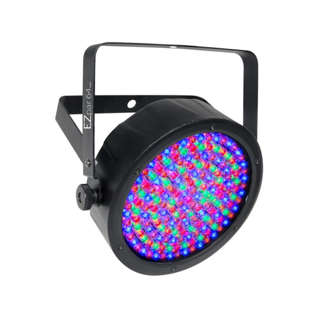 ED PAR con batería diseñado para producir lavados de color con infusión de ámbar con colores intensos y matices de tonos pastel. Con 180 x LED RGBA (rojo, verde, azul, ámbar), un ángulo de haz de 14 ° y un ángulo de campo de 23 °, es muy adecuado para la iluminación de locales o el lavado de colores en la pista de baile.