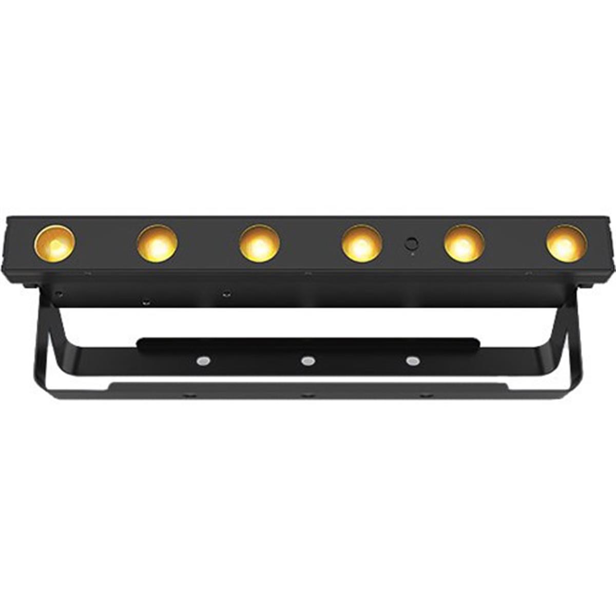 Esta aquí; una luz wash lineal operada por 100% VERDADERA batería inalámbrica que se puede controlar desde cualquier teléfono inteligente o tableta, sin ningún hardware adicional, ¡utilizando la aplicación gratuita BTAir! A bordo hay seis LEDS de cuatro colores (RGBA) con tres zonas de control para crear sorprendentes efectos automatizados. Los LED ámbar perforados permiten temperaturas de color de apariencia natural y una mezcla de colores cálida y vibrante.