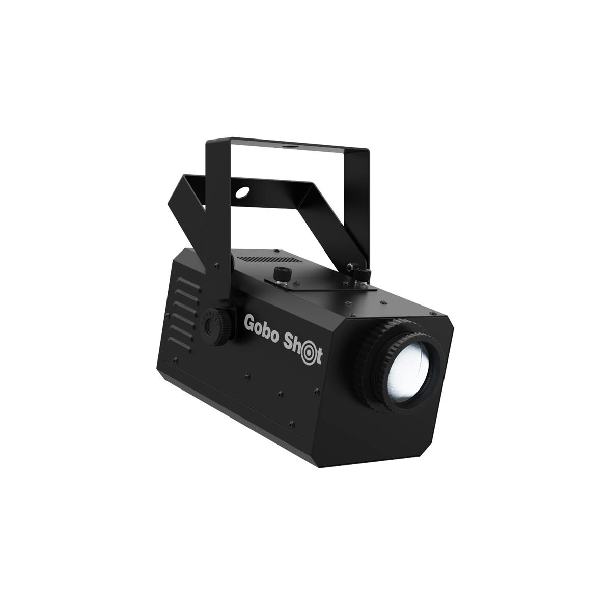 Proyector de gobos personalizado super compacto

Controla la rotación del gobo usando el interruptor bidireccional

Incluye 10 gobos festivos populares

Cambia fácilmente los gobos con la puerta de gobos de fácil acceso

El enfoque manual permite una imagen nítida desde la mayoría de distancias

Aumenta la versatilidad de montaje con el yugo de soporte doble

AhorrA tiempo en el tendido de cables y alargadores conectando varias unidades.