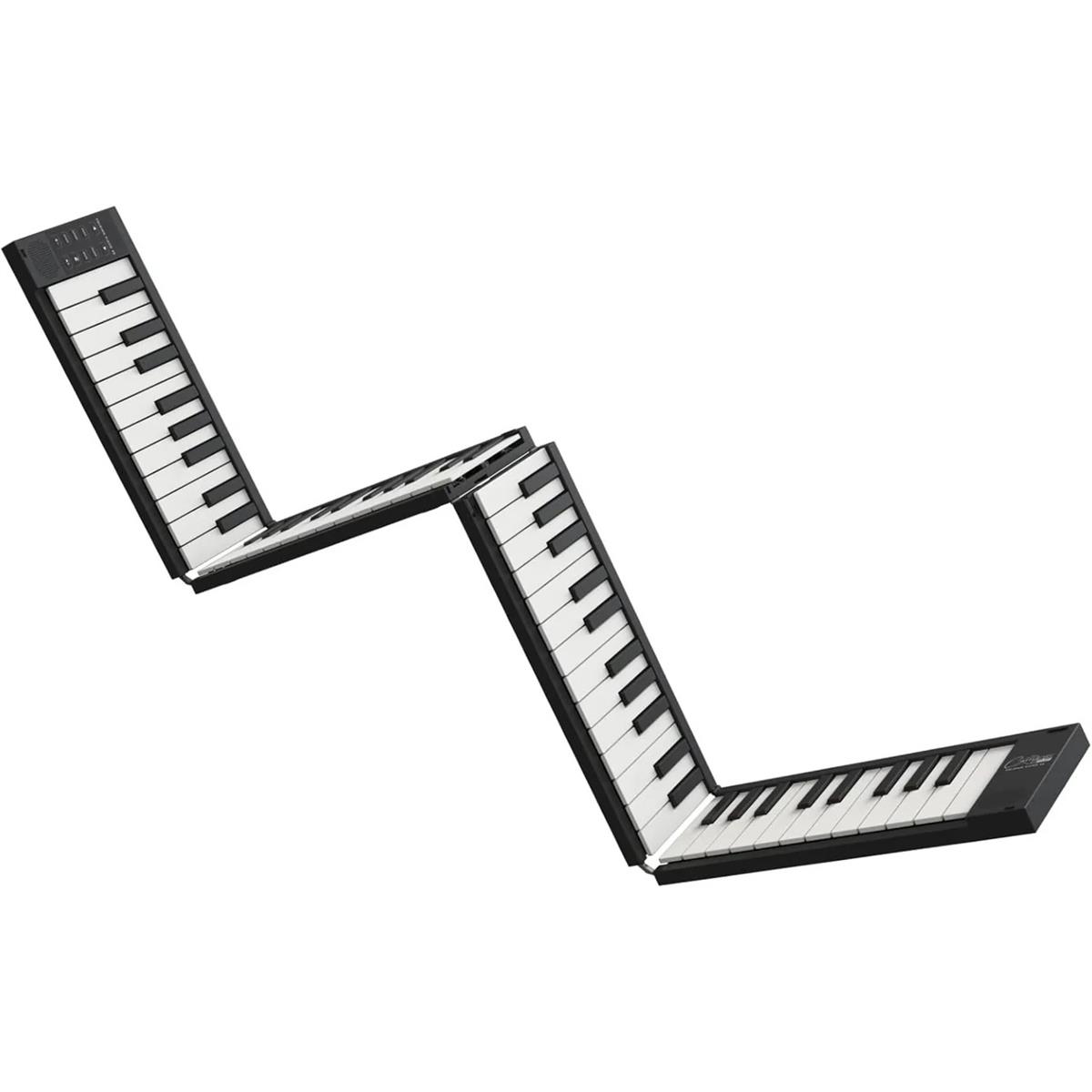 TECLADO Y CONTROLADOR MIDI PORTÁTIL PLEGABLE DE 88 TECLAS NEGRO