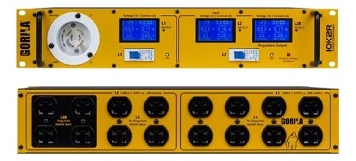 Centro De Carga Gorila 10k2r 10000 W + Regulador 120 Voltsr 120 Volts