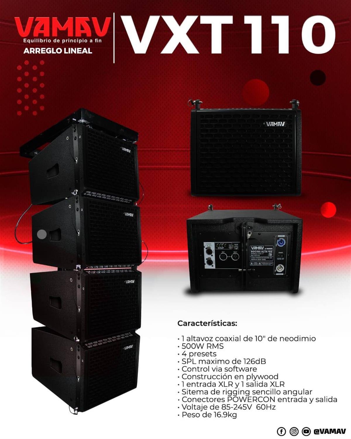 1 ALTAVOZ COAXIAL DE 10'', 500W RMS